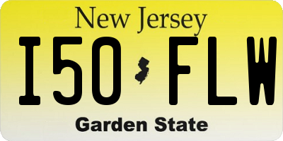 NJ license plate I50FLW