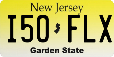NJ license plate I50FLX