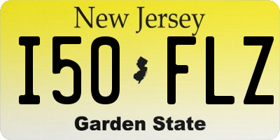 NJ license plate I50FLZ