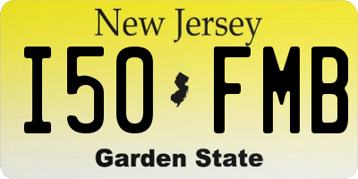 NJ license plate I50FMB