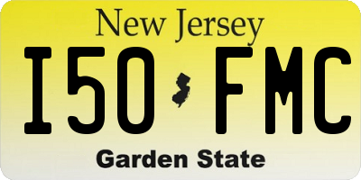 NJ license plate I50FMC