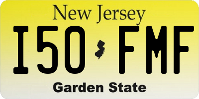 NJ license plate I50FMF