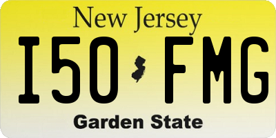 NJ license plate I50FMG