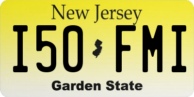 NJ license plate I50FMI