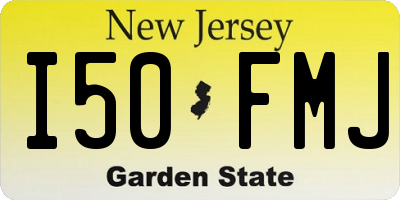 NJ license plate I50FMJ