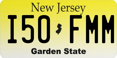 NJ license plate I50FMM