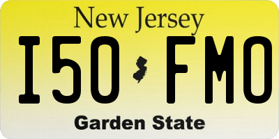 NJ license plate I50FMO