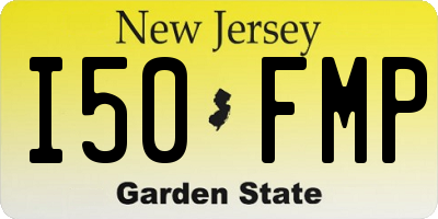 NJ license plate I50FMP