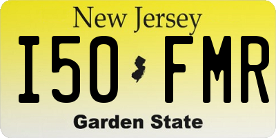 NJ license plate I50FMR