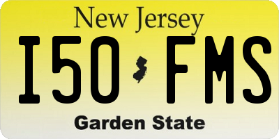 NJ license plate I50FMS