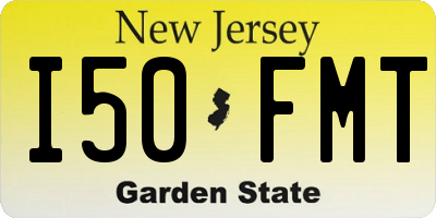 NJ license plate I50FMT