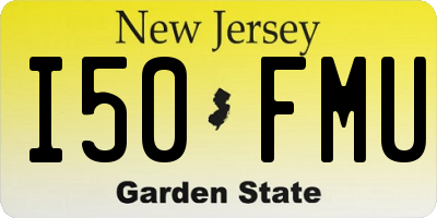 NJ license plate I50FMU