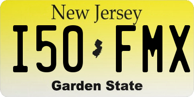 NJ license plate I50FMX