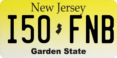 NJ license plate I50FNB