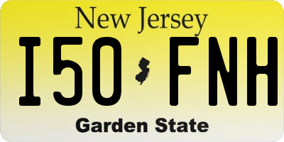 NJ license plate I50FNH