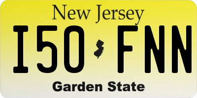 NJ license plate I50FNN