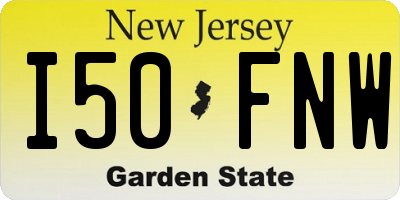 NJ license plate I50FNW