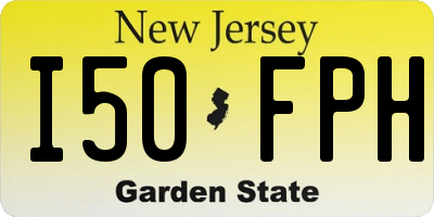 NJ license plate I50FPH
