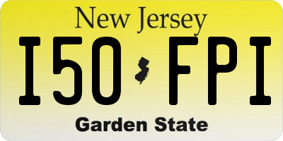 NJ license plate I50FPI
