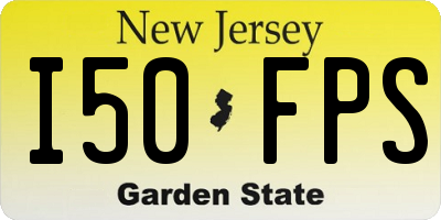 NJ license plate I50FPS