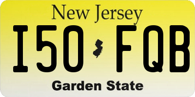 NJ license plate I50FQB