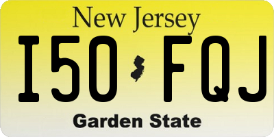 NJ license plate I50FQJ