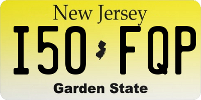 NJ license plate I50FQP