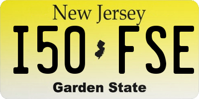 NJ license plate I50FSE