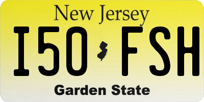 NJ license plate I50FSH