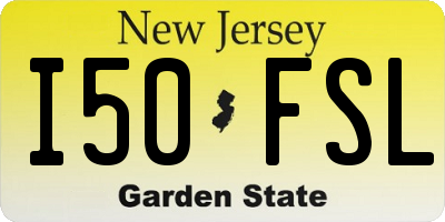 NJ license plate I50FSL