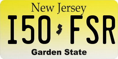 NJ license plate I50FSR