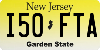 NJ license plate I50FTA