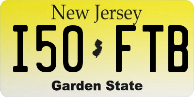 NJ license plate I50FTB