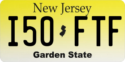 NJ license plate I50FTF
