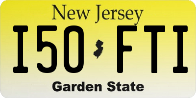 NJ license plate I50FTI