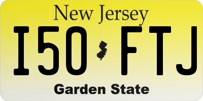 NJ license plate I50FTJ