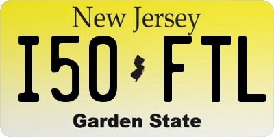NJ license plate I50FTL