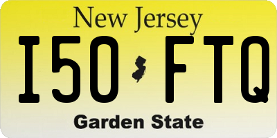NJ license plate I50FTQ
