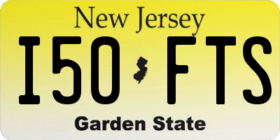 NJ license plate I50FTS