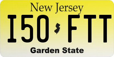 NJ license plate I50FTT