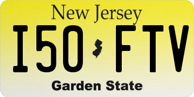 NJ license plate I50FTV