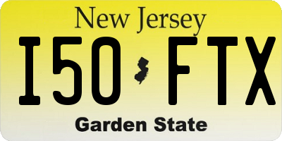 NJ license plate I50FTX