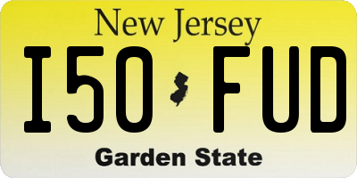 NJ license plate I50FUD