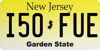 NJ license plate I50FUE