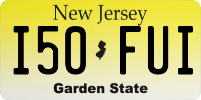 NJ license plate I50FUI