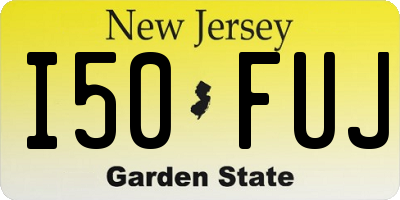 NJ license plate I50FUJ