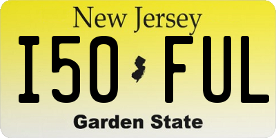 NJ license plate I50FUL