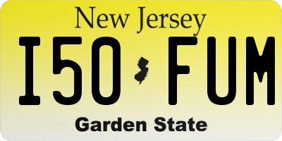 NJ license plate I50FUM