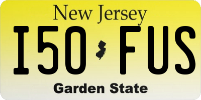NJ license plate I50FUS
