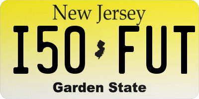 NJ license plate I50FUT